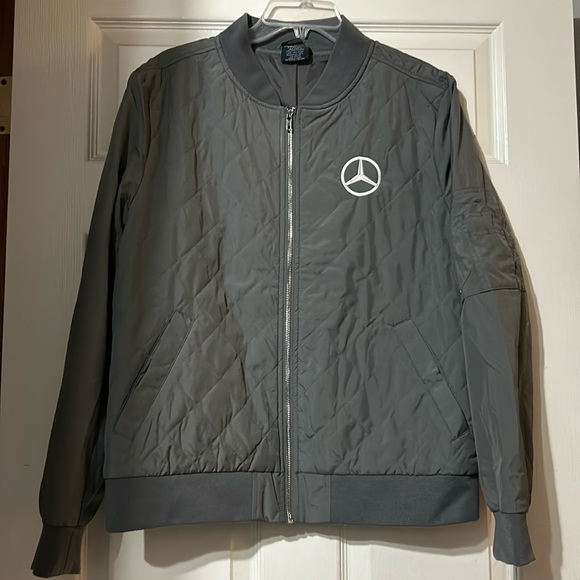 Mercedes Benz Other - Mercedes Benz Men’s Small Quilted Bomber Jacket Gray